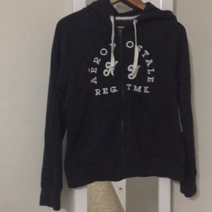 Gray Aeropostale hoodie sweatshirt. Large
